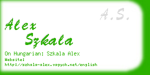 alex szkala business card